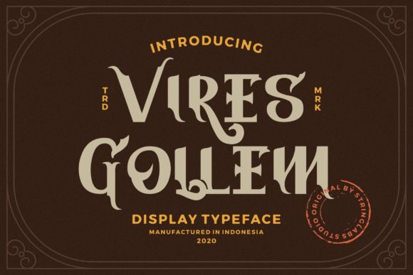 A Practical Review of the Vires Gollem Display Font