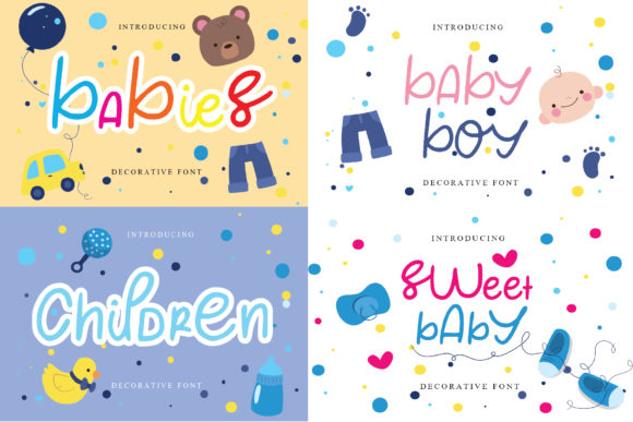 Babies Font: A Friendly Display Typeface for Editorial Personality