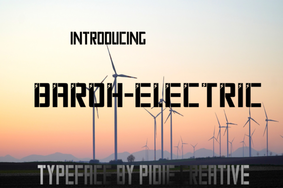 Baroh Electric: A Bold Display Font for Modern Campaigns