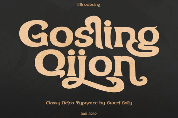 Gosling Qijon: A Vintage Display Font for Small Business Branding