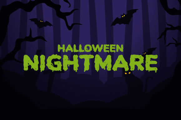 Halloween Nightmare: A Spooky Display Font for Your Brand