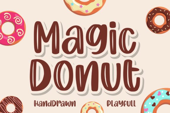 Magic Donut Font for Marketing and Creative Content