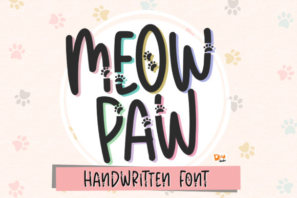 Meow Paw: A Cute Display Font for Branding Projects