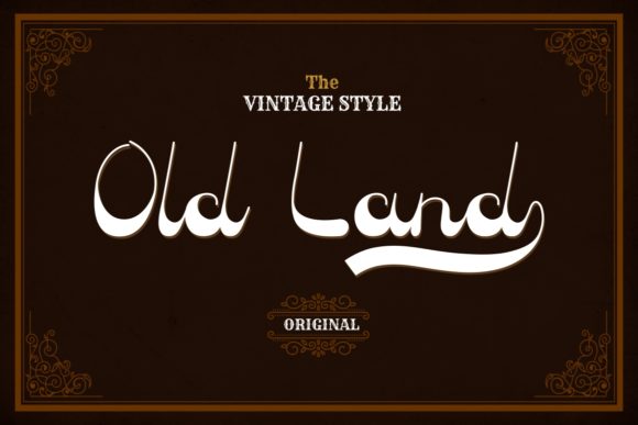 Old Land Font: The Vintage Font for Professional Branding