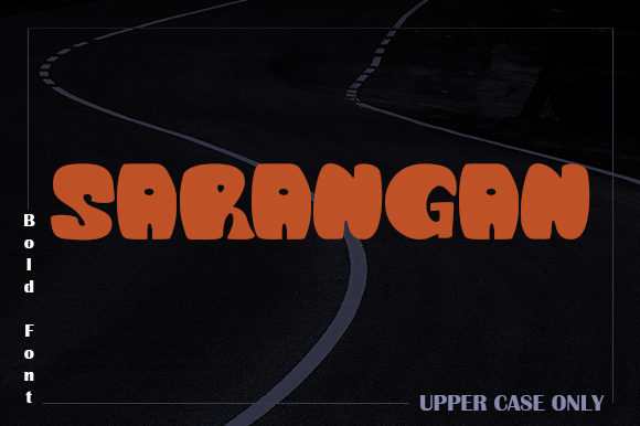 Sarangan: A Bold Display Font for Creative Projects