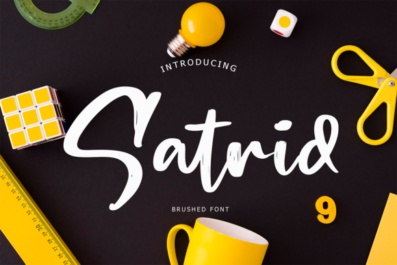Satrid: The Brush Font for Your Creative Projects