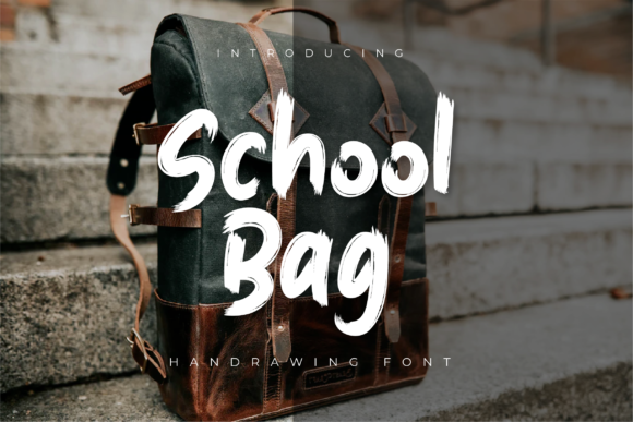 School Bag: A Chunky Display Font for Digital Projects