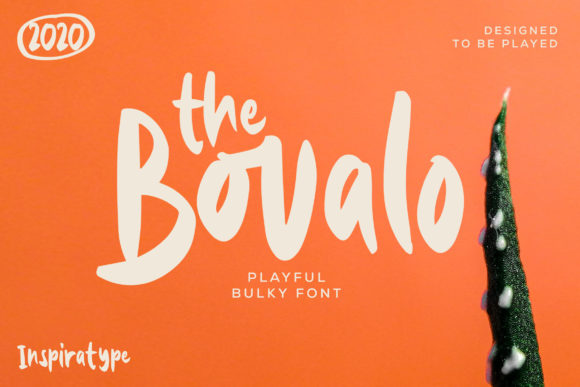 The Bovalo: A Cute and Quirky Display Font for Creative Web Design
