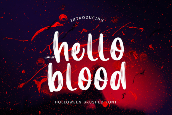 The Hello Blood Font: Dazzling Display Typography for Standout Designs