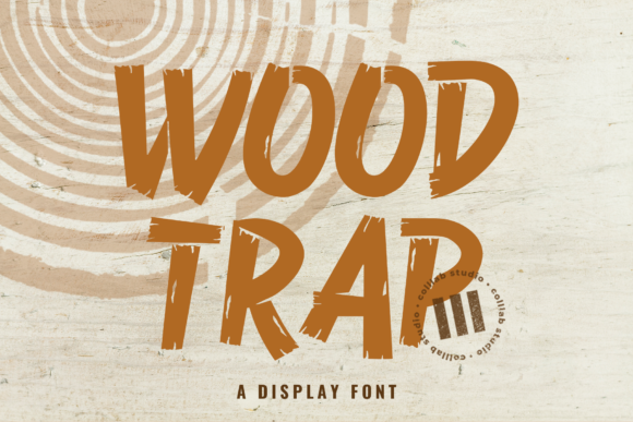 Wood Trap: A Bold Display Font for Creative Makers